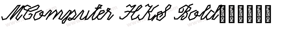 MComputer HKS Bold字体转换